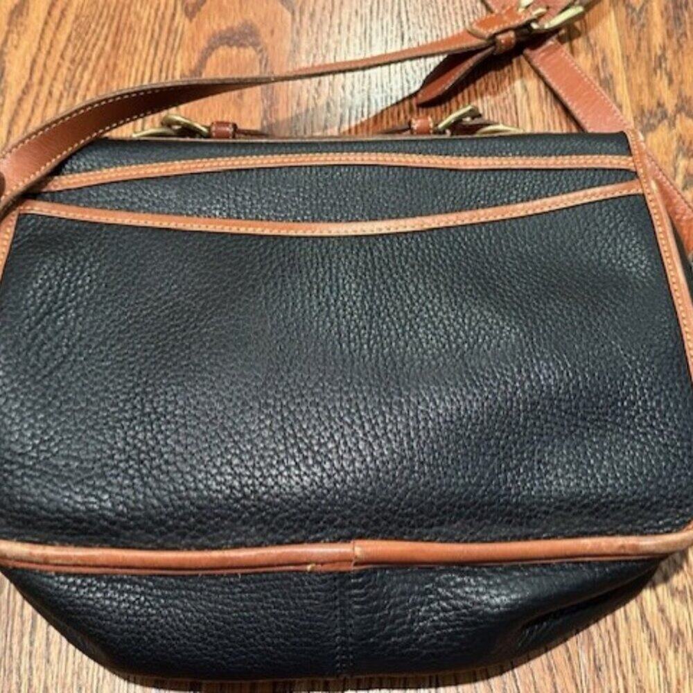 Vintage Dooney & Bourke All Weather Pebbled Leather Shoulder Saddle Bag Purse US - Picture 15 of 16